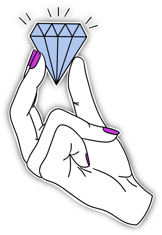 Hand with a Diamond